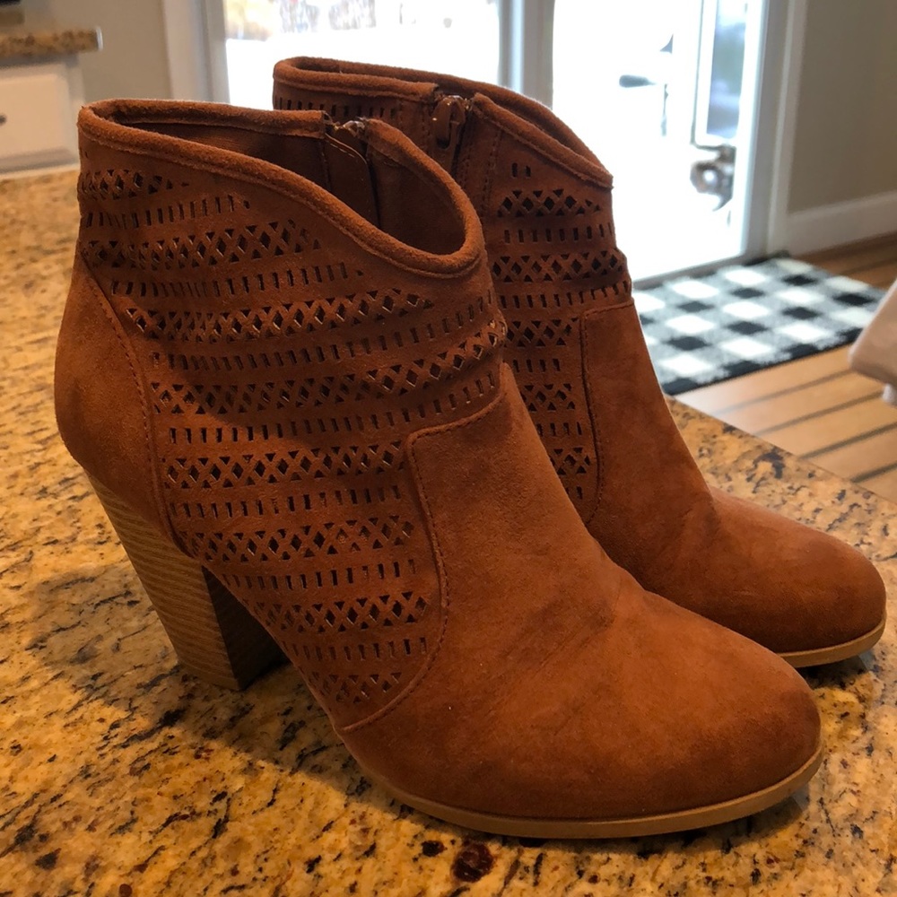 Nine West brown Suede Booties